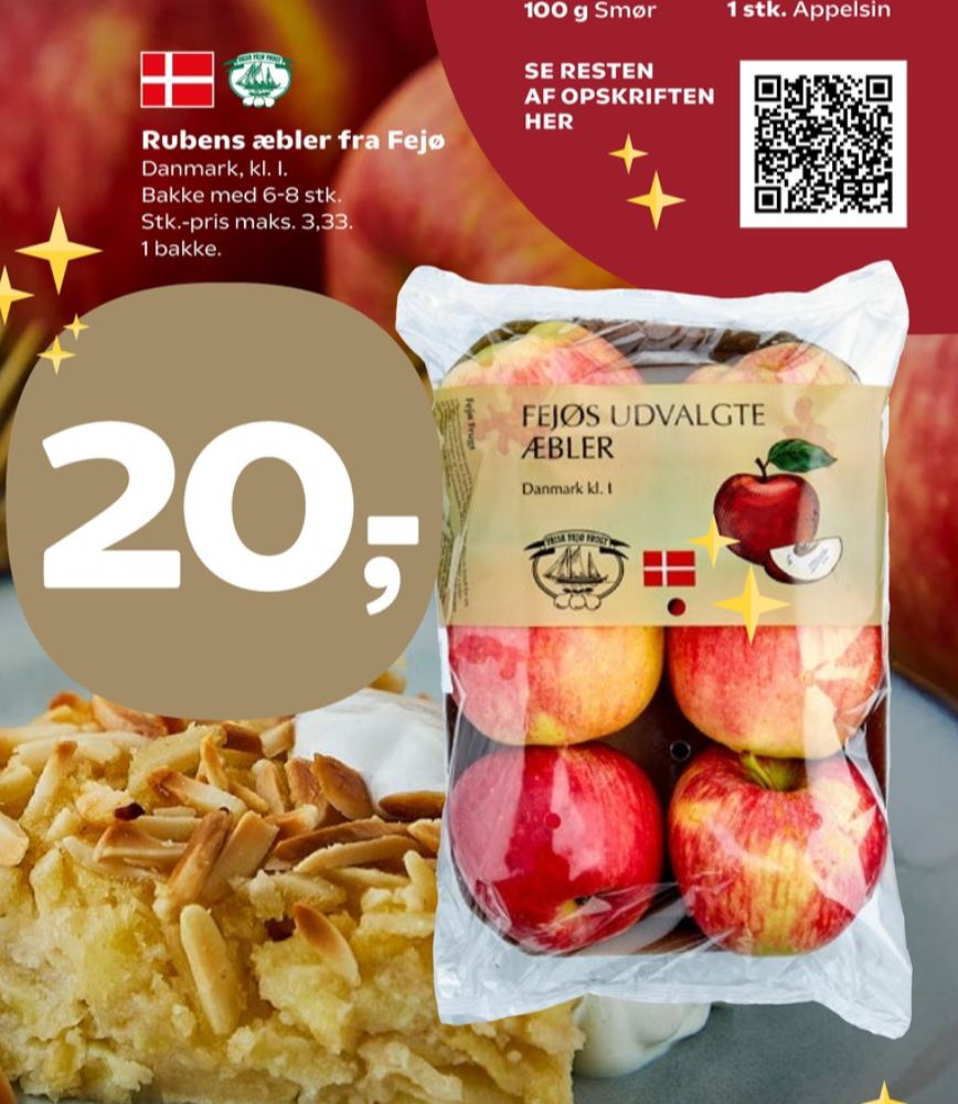 Fejø Dansk Kernefrugt, Æbler