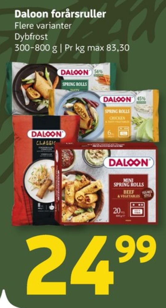 Daloon, Forårsruller