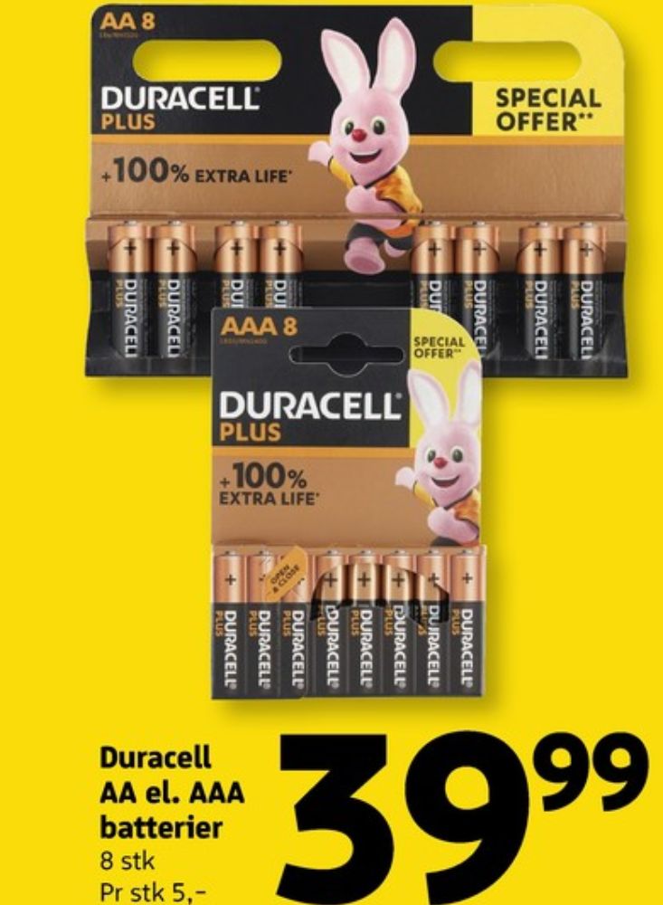 Duracell, Batterier