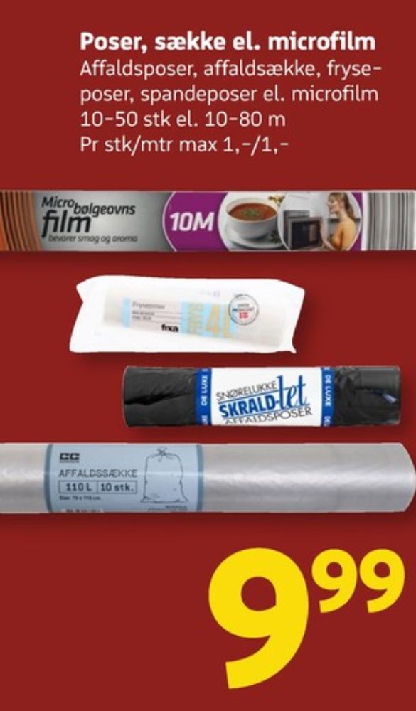 Skrald-let, Affaldsposer