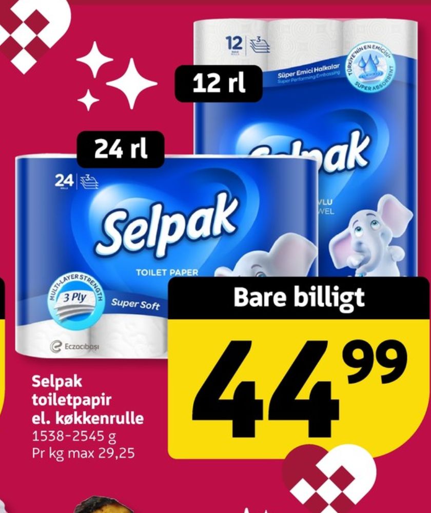 Selpak, Toiletpapir
