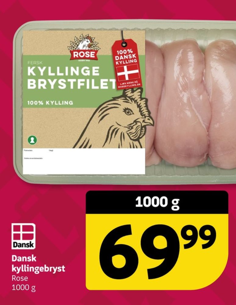 Rose, Kyllingebrystfilet