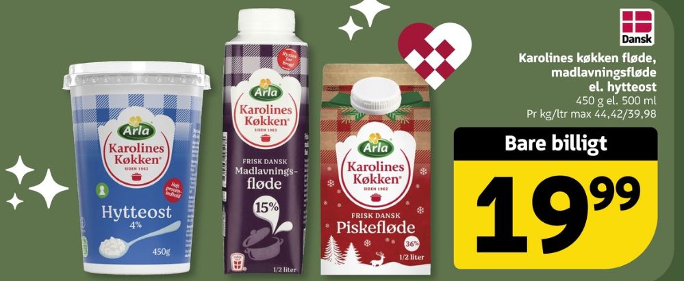 Karolines, Hytteost 4%