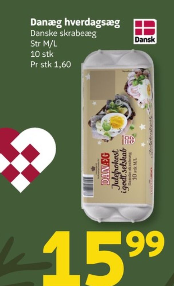 Danæg, Hverdagsæg M/L