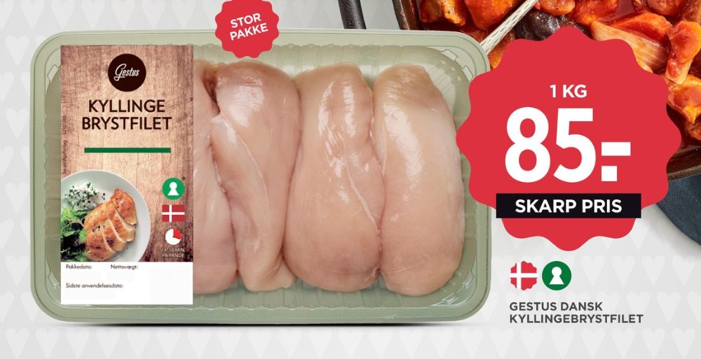 Gestus, Kyllingebrystfilet