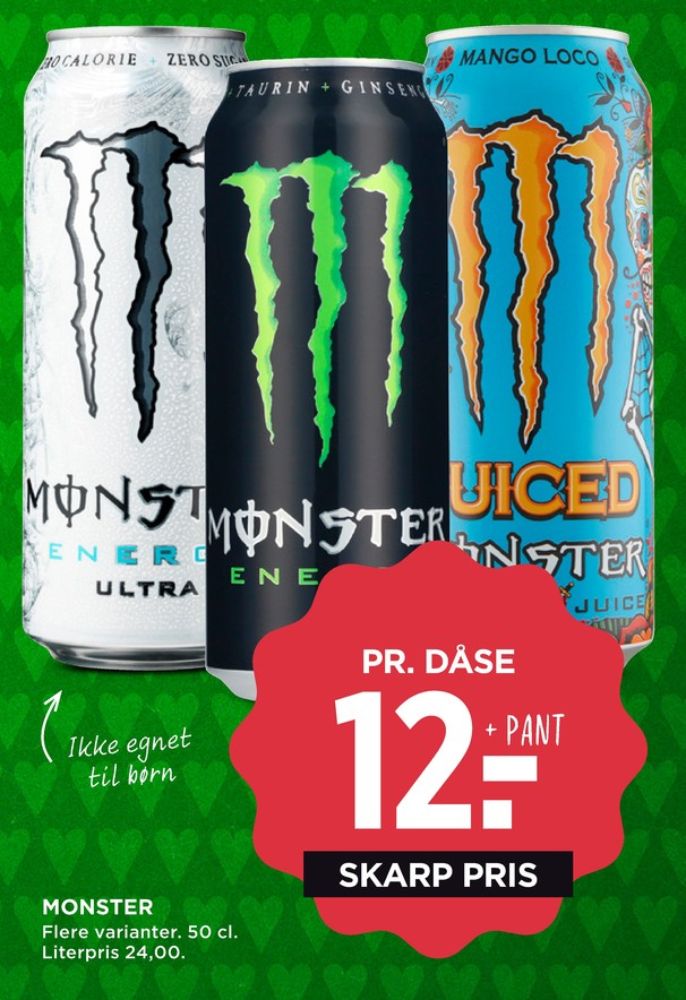 Monster Ultra Energy, Energidrik