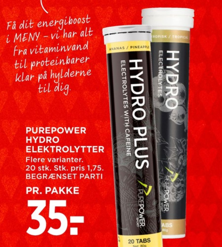 PurePower, Træningstilskud