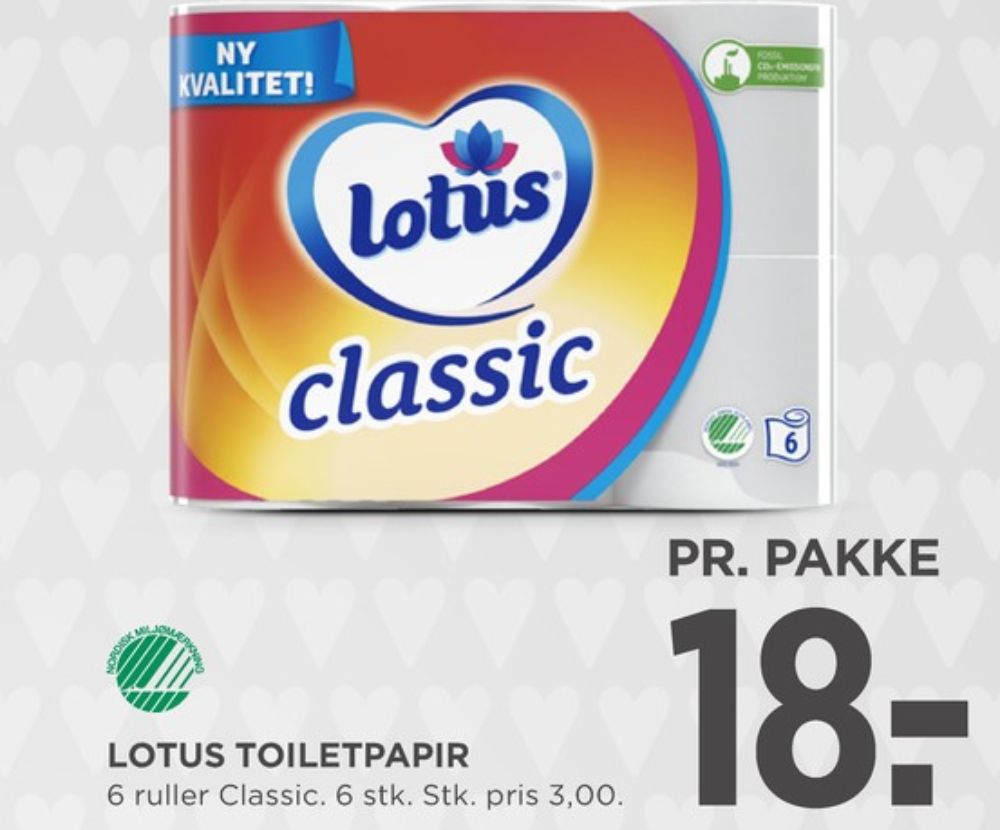Lotus Classic, Toiletpapir