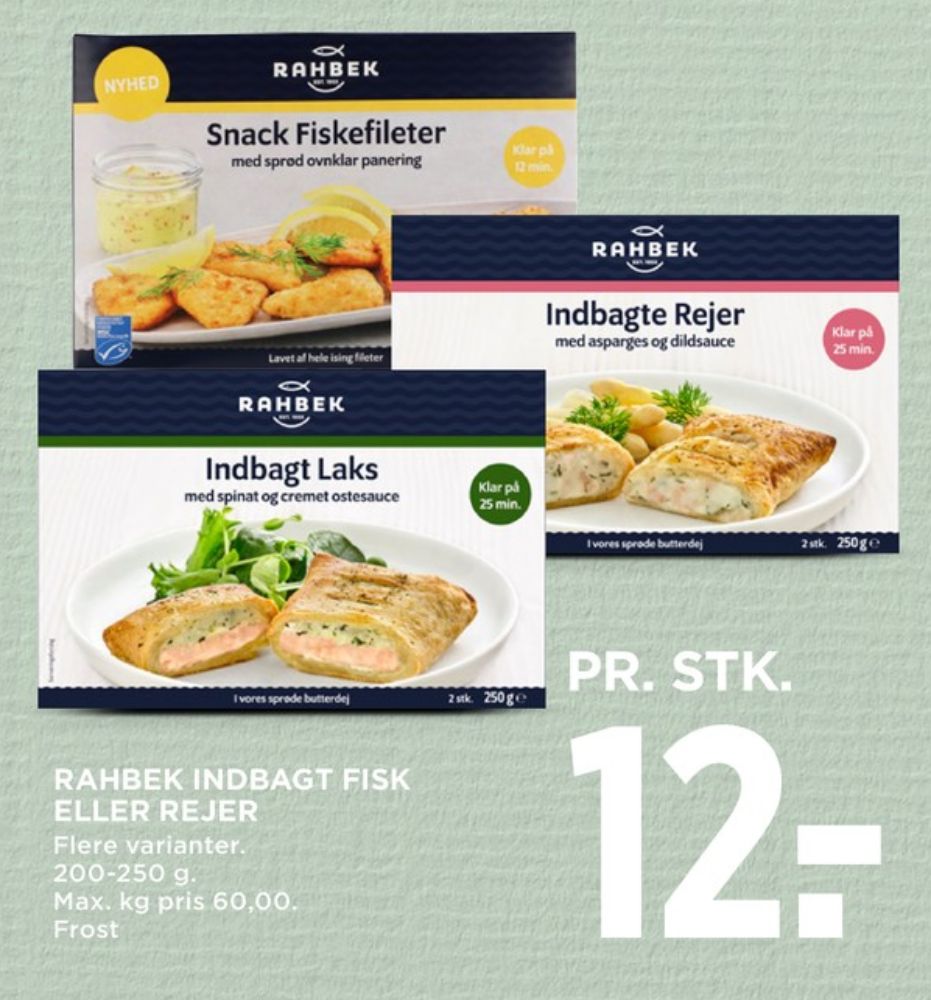 Rahbek, Indbagte Rejer med Asparges og Dildsauce