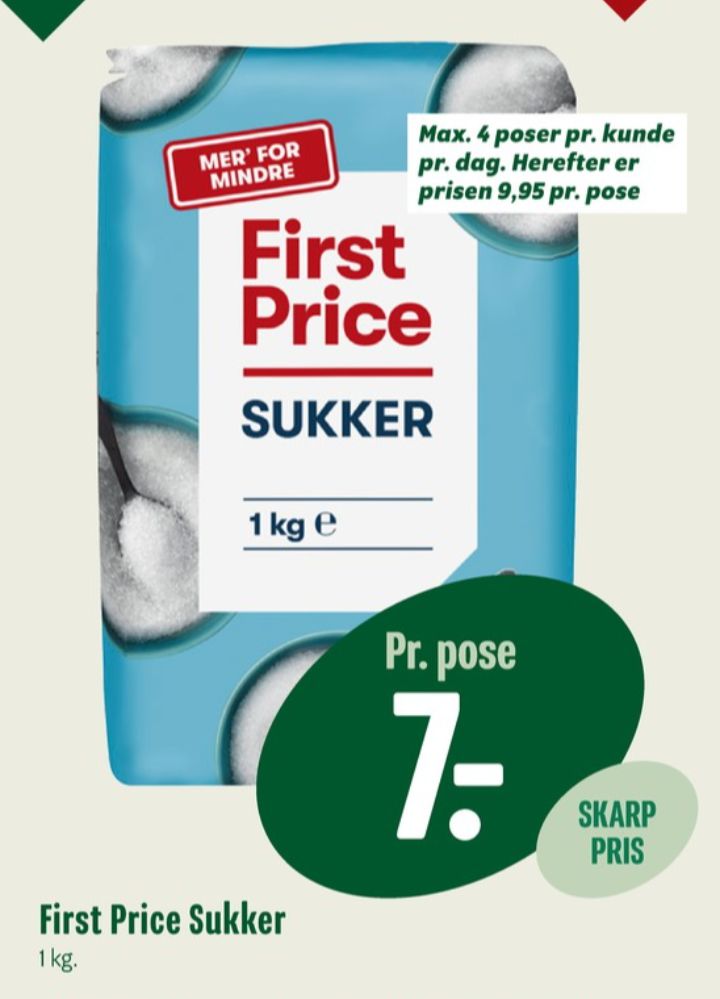 First Price, Sukker