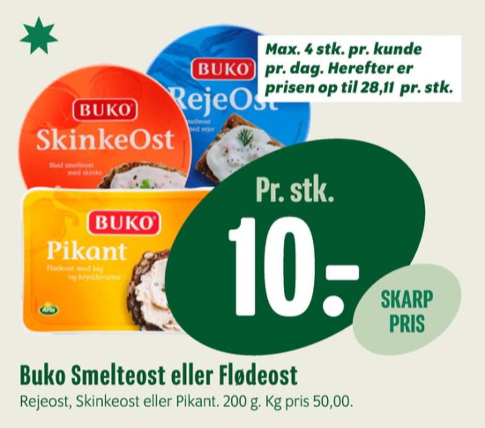 Buko, Flødeost Pikant