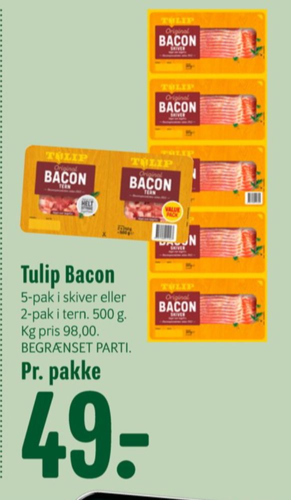 Tulip, Baconskiver