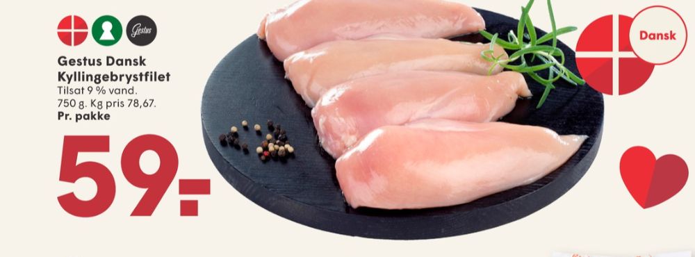 Gestus, Kyllingebrystfilet