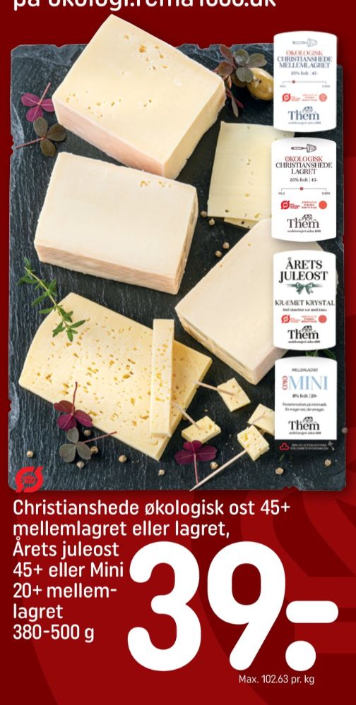 Them Ost Christianshede, Skæreost Lagret 45+ 