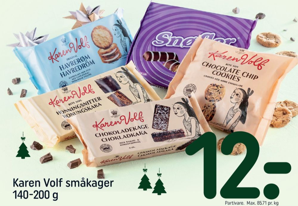 Karen Volf, Chokoladekage med kokos