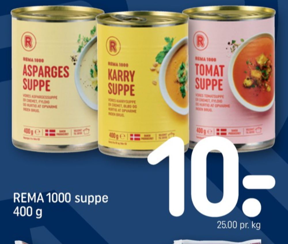 Rema 1000, Aspargessuppe