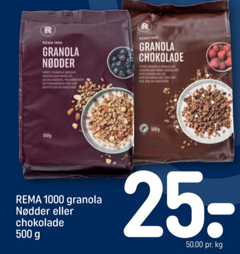 Rema 1000, Granola Chokolade