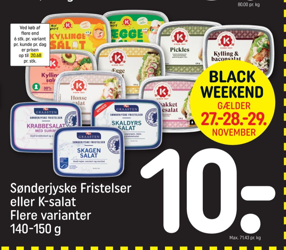 K-salat, Kylling & Baconsalat