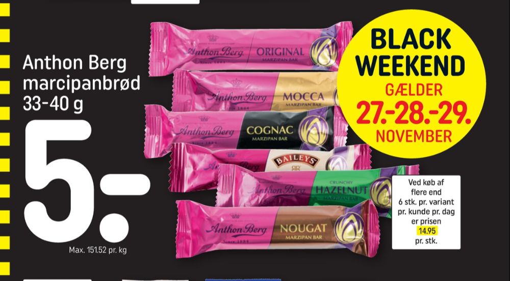 Anthon Berg, Marcipanbrød