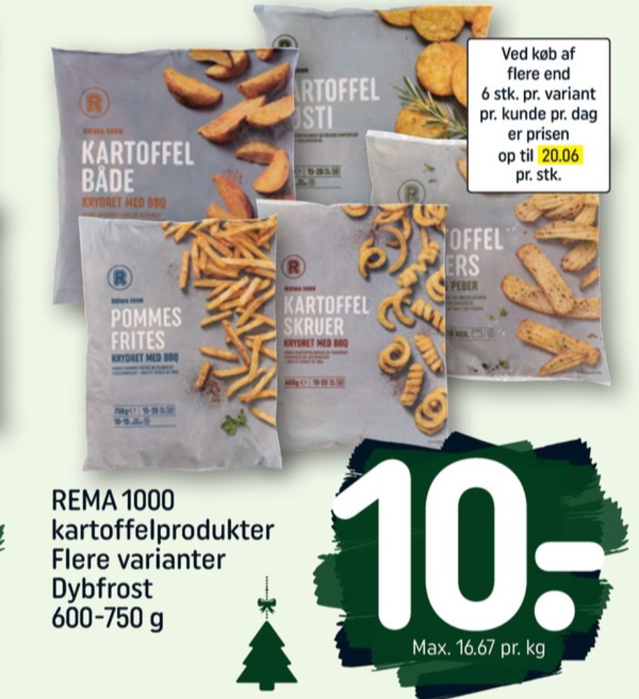 Rema 1000, Pommes Frites Krydrede