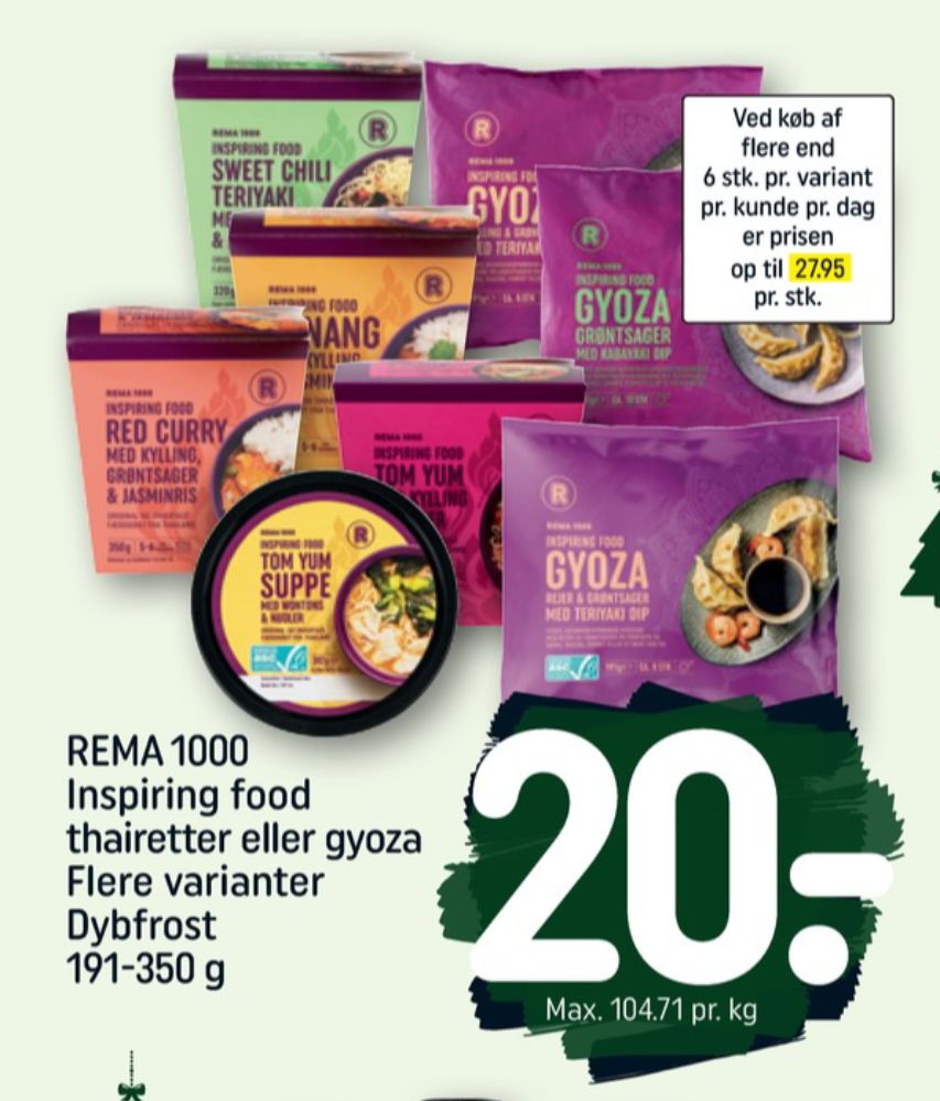 Rema 1000 Inspiring food, Gyoza med Rejer