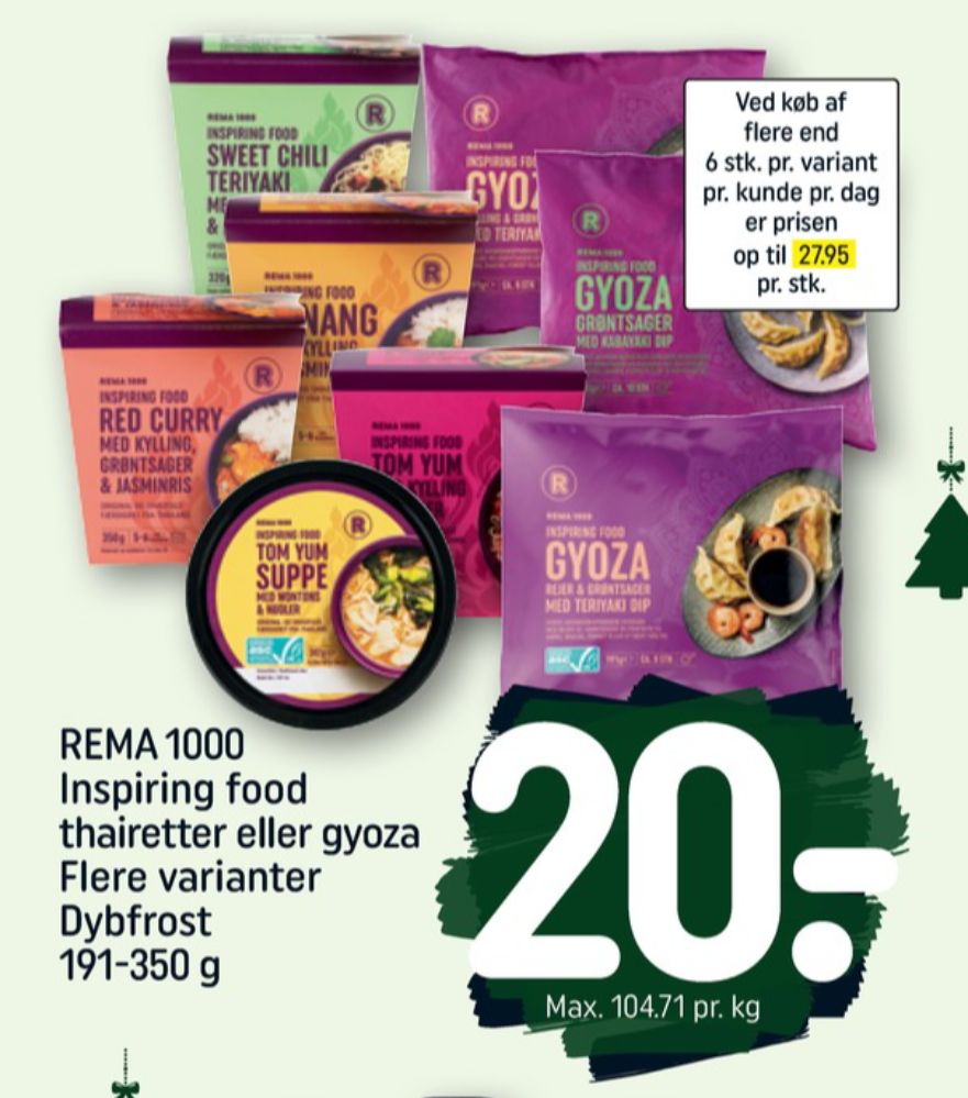 Rema 1000 Inspiring food, Gyoza med Rejer