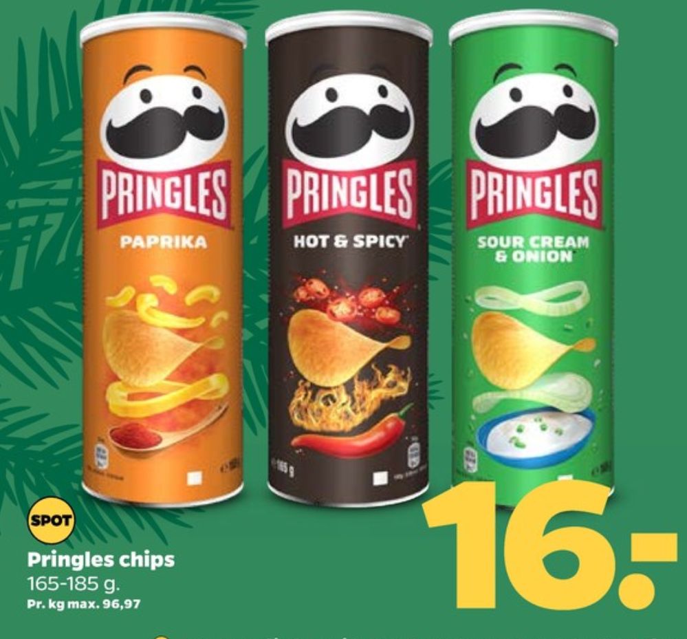 Pringles, Sour Cream & Onion Chips