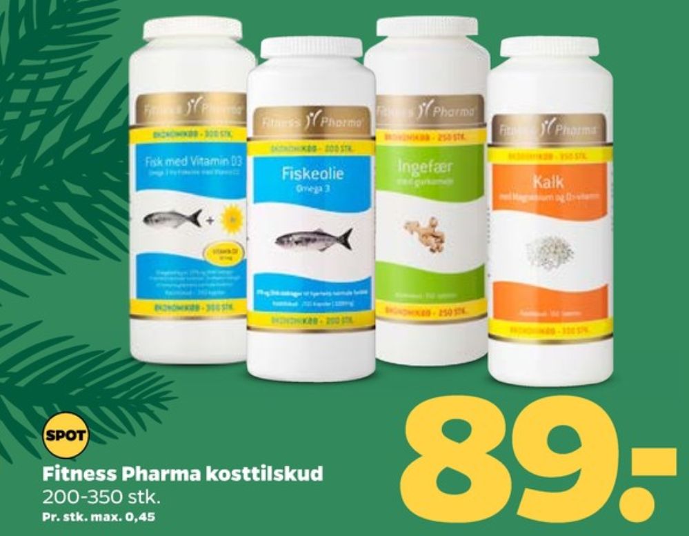 Fitness Pharma, Kosttilskud
