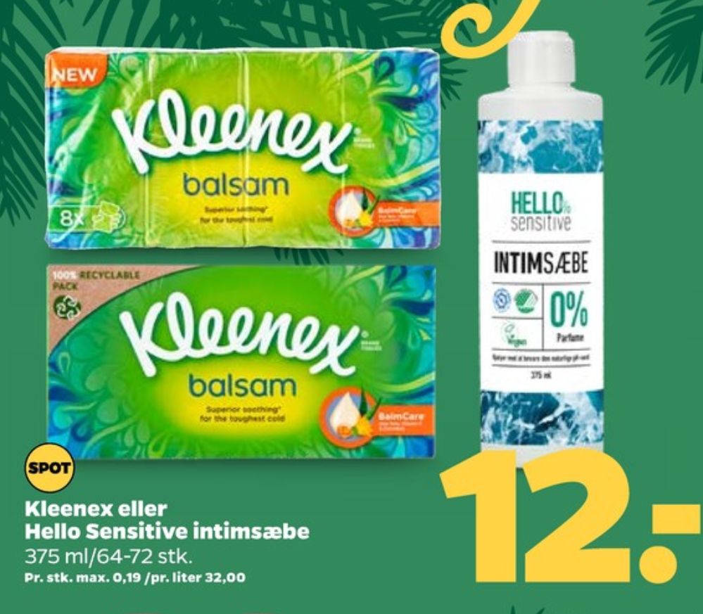 Kleenex, Lommetørklæder