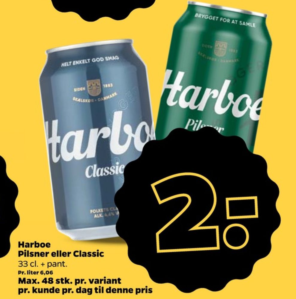 Harboe Pilsner, Øl