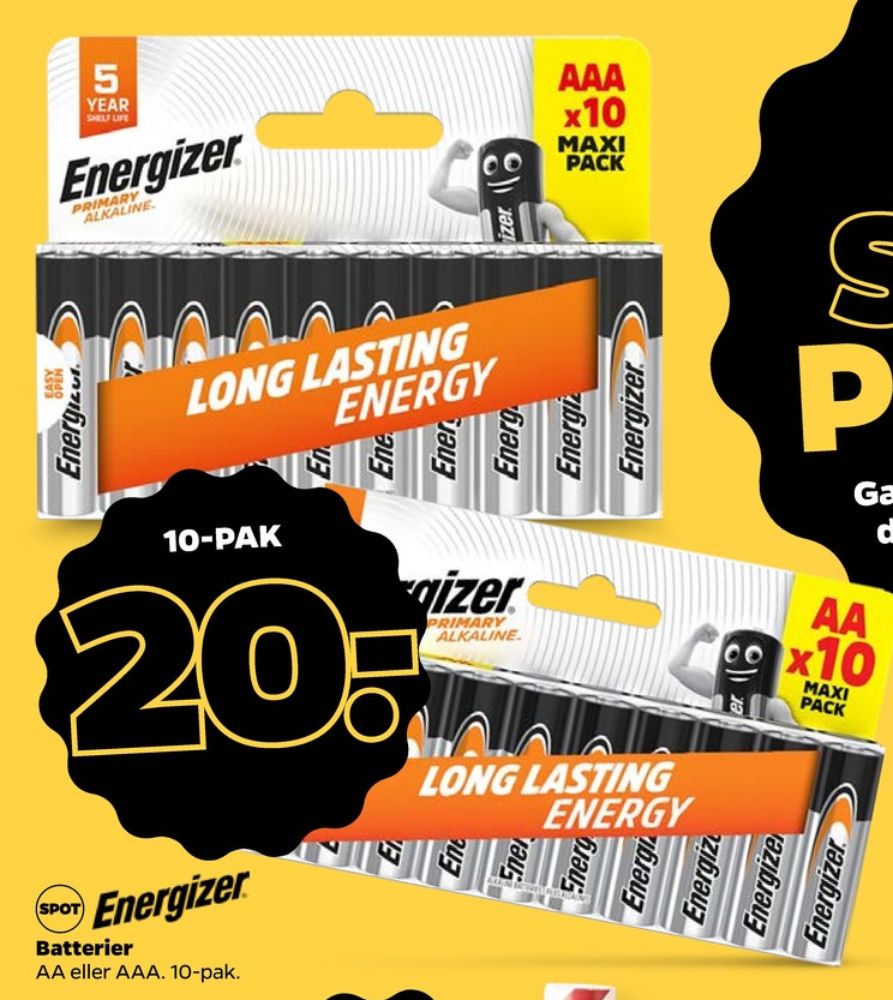 Energizer, Batterier