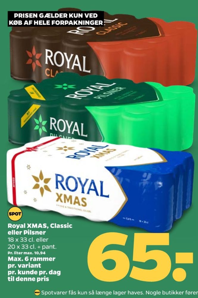Royal Pilsner, Øl 20 pk.