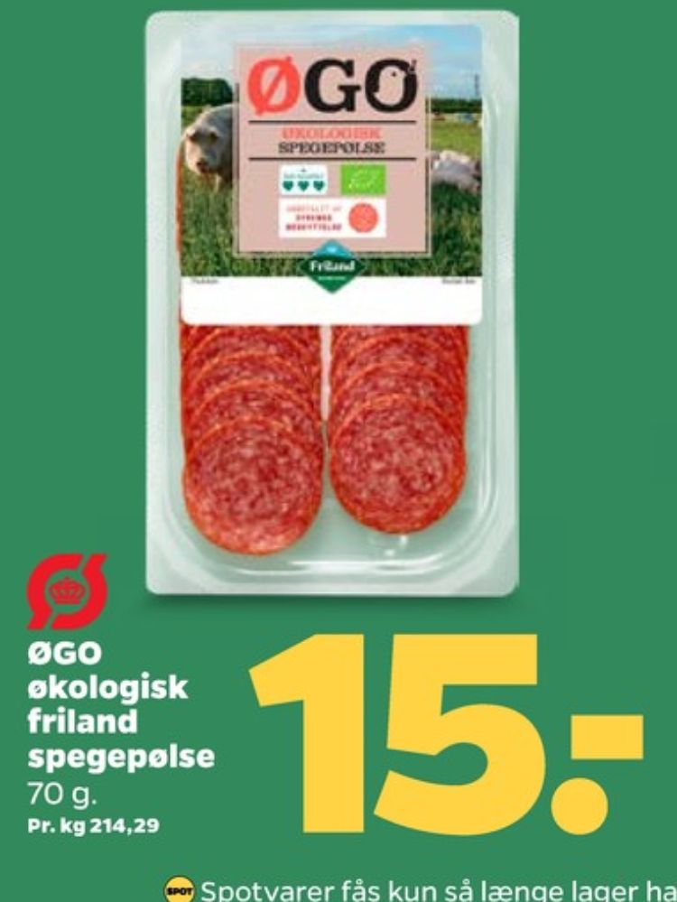 ØGO, Spegepølse