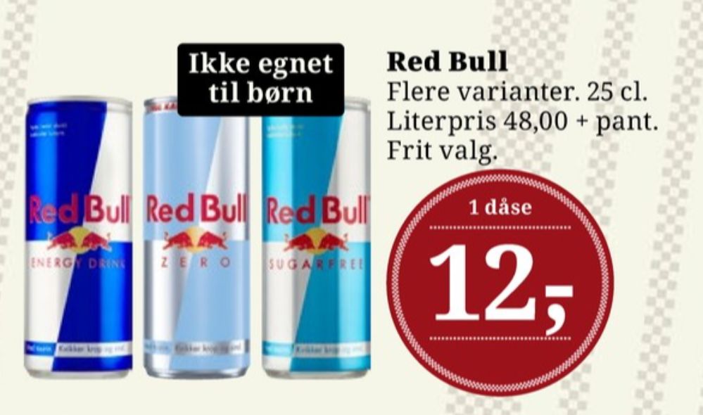 Red Bull Zero, Energidrik