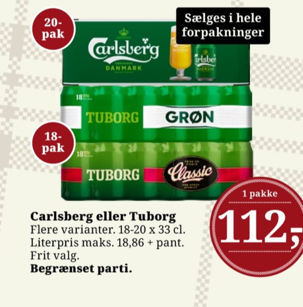 Carlsberg Pilsner, Øl 20 pk.