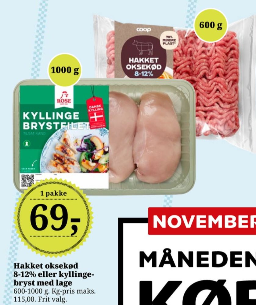 Rose, Kyllingebrystfilet