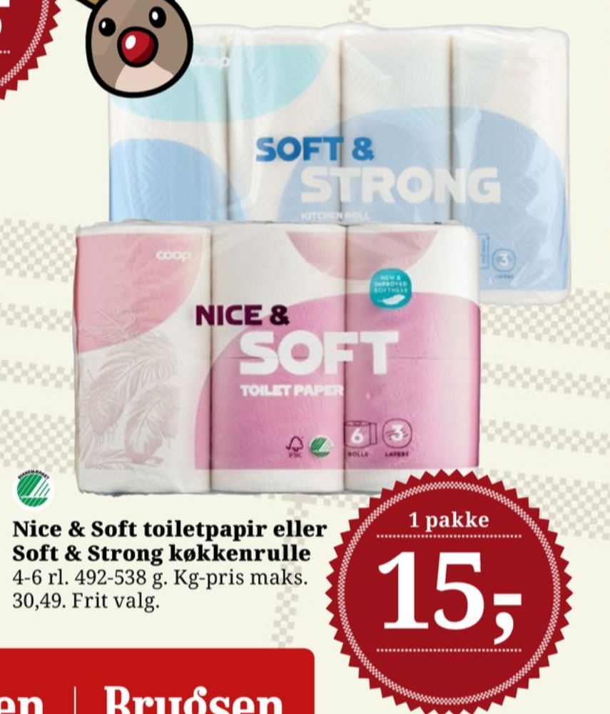Coop Nice & Soft, Toiletpapir