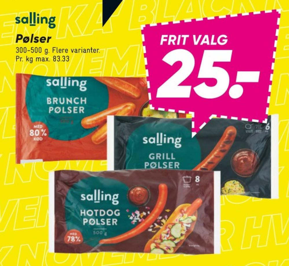 Salling, Hotdogpølser