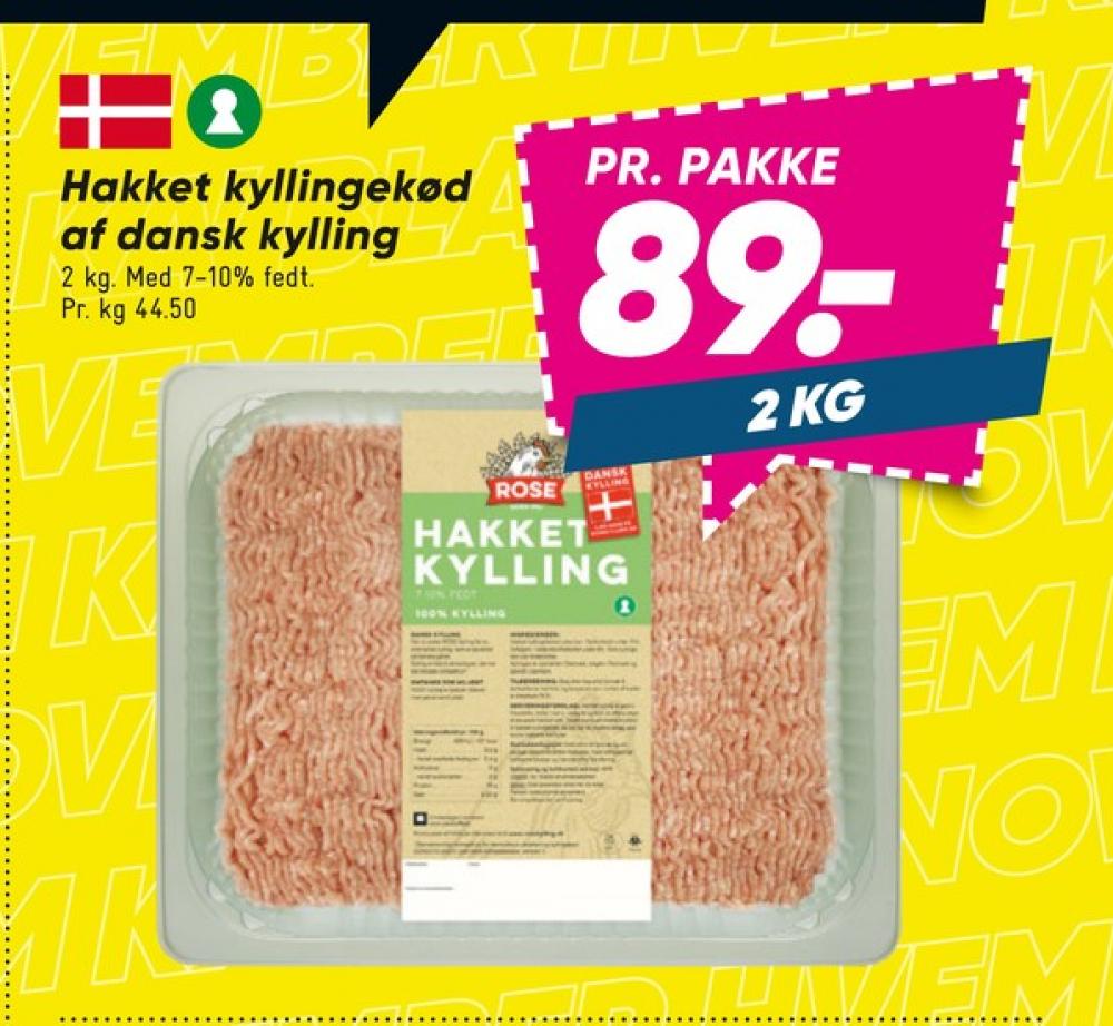 Rose, Hakket kylling 7-10%