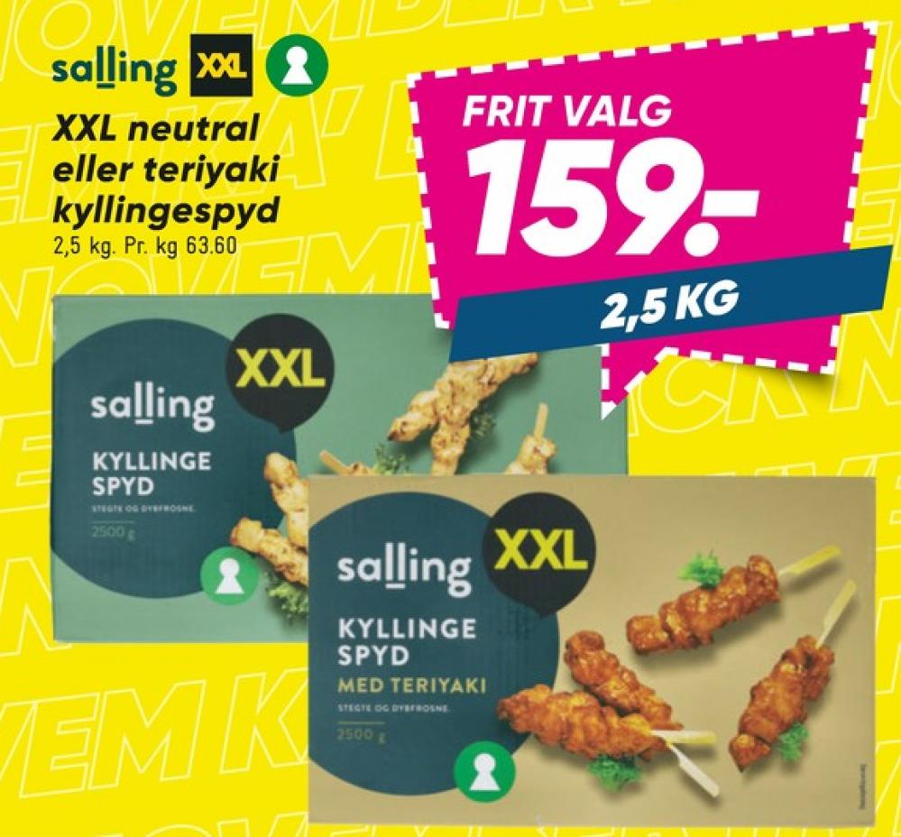 Salling, Kyllingespyd med Teriyaki