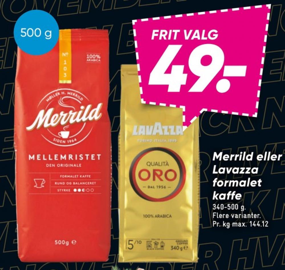 Merrild Mellemristet, Kaffebønner