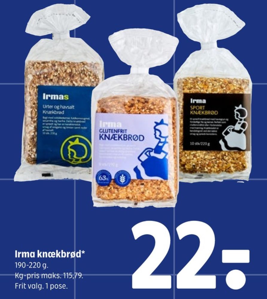 Irmas, Sport knækbrød