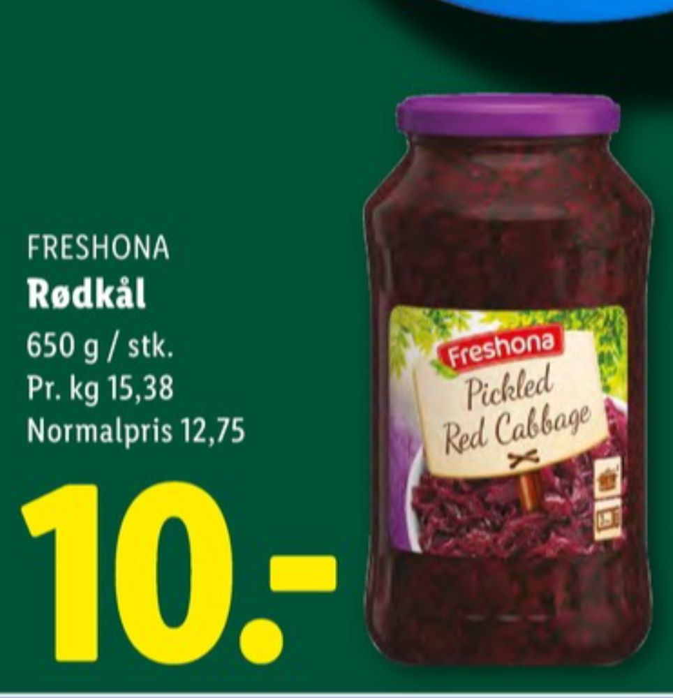 Freshona, Rødkål-syltet