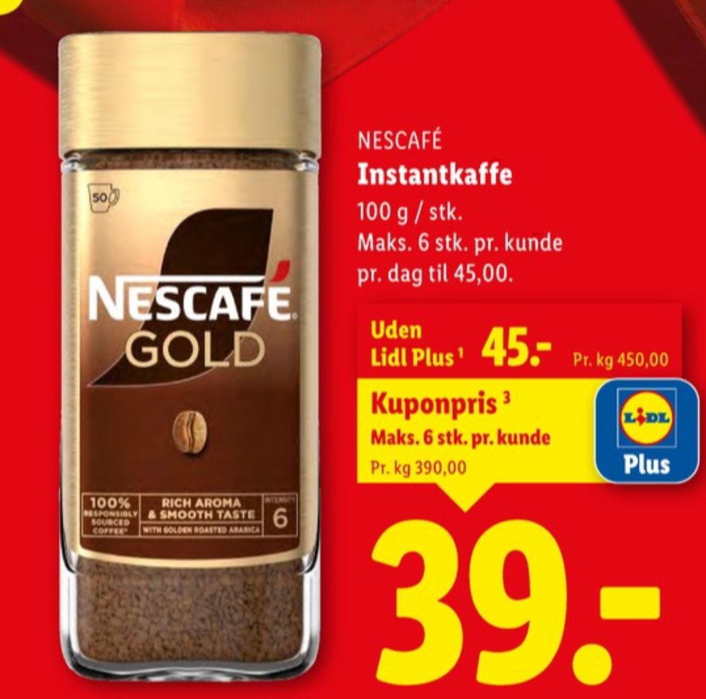 Nescafe Gold, Instant Kaffe