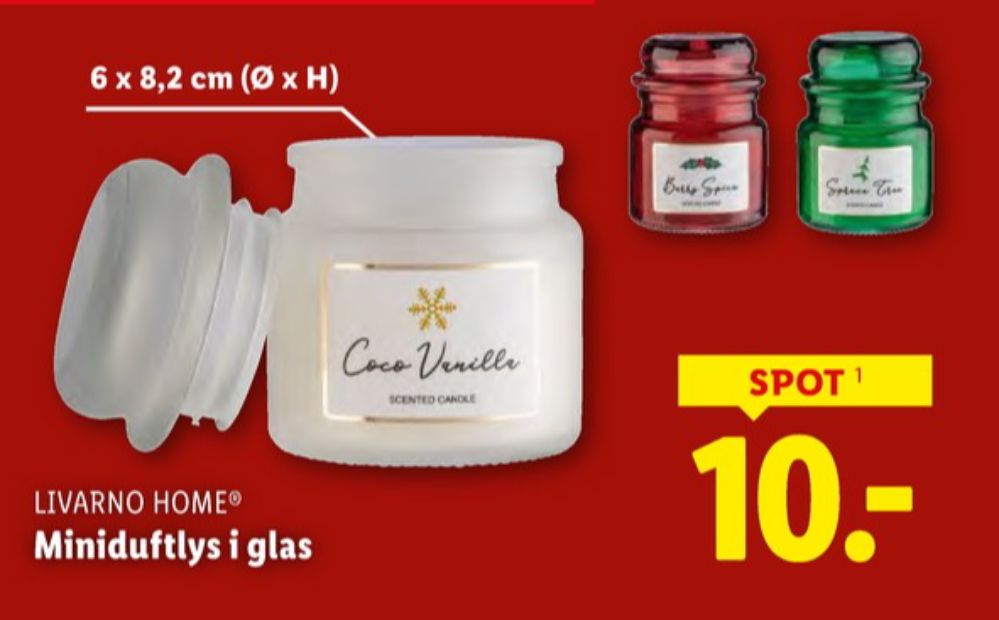 Livarno, Duftlys i glas