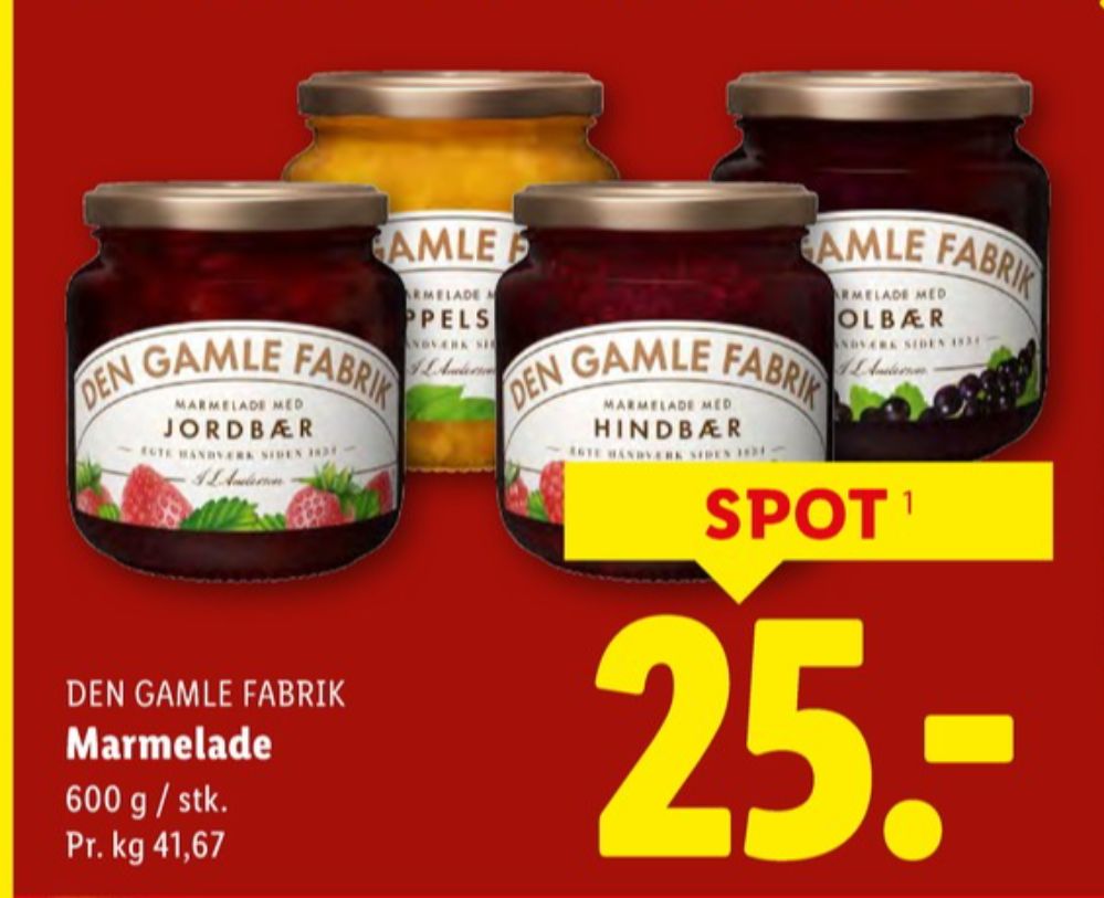 Den Gamle Fabrik, Jordbærmarmelade