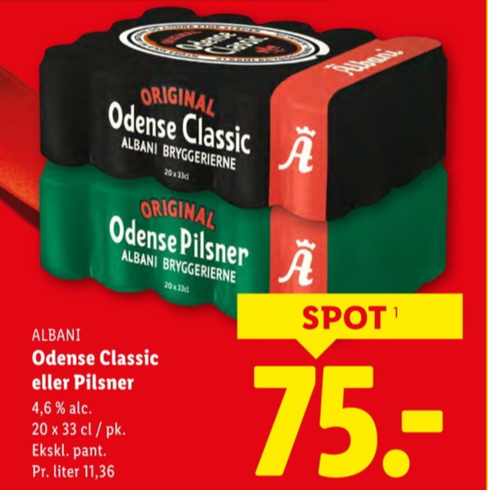 Odense Pilsner, Øl 20 pk.