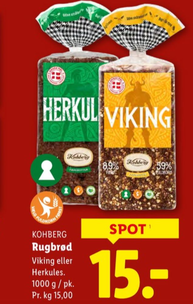 Kohberg Herkules, Rugbrødsskiver