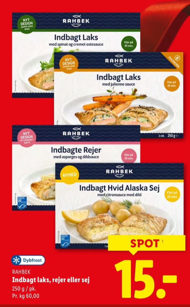 Rahbek, Indbagte Rejer med Asparges og Dildsauce