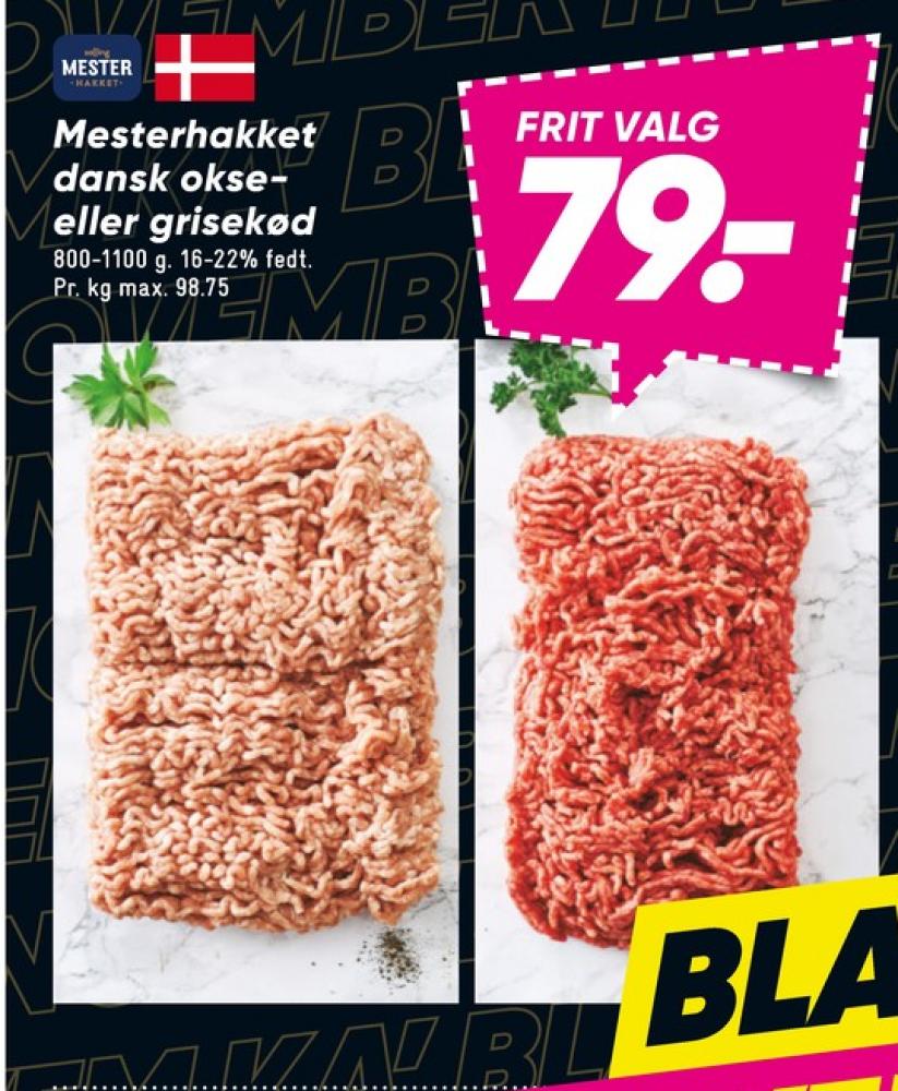 Salling Mester Hakket, Hakket oksekød 16-22%